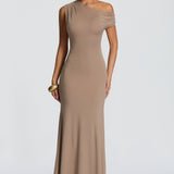Fiora Maxi Dress - Stone Color