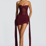 Fiorella Mini Dress - Cherry Patent