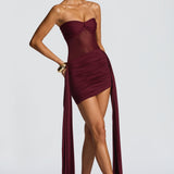 Fiorella Mini Dress - Cherry Patent