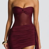Fiorella Mini Dress - Cherry Patent
