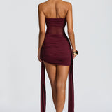 Fiorella Mini Dress - Cherry Patent