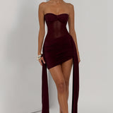 Fiorella Mini Dress - Cherry Patent