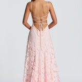 Francisa | Maxi Dress with Lace Trim