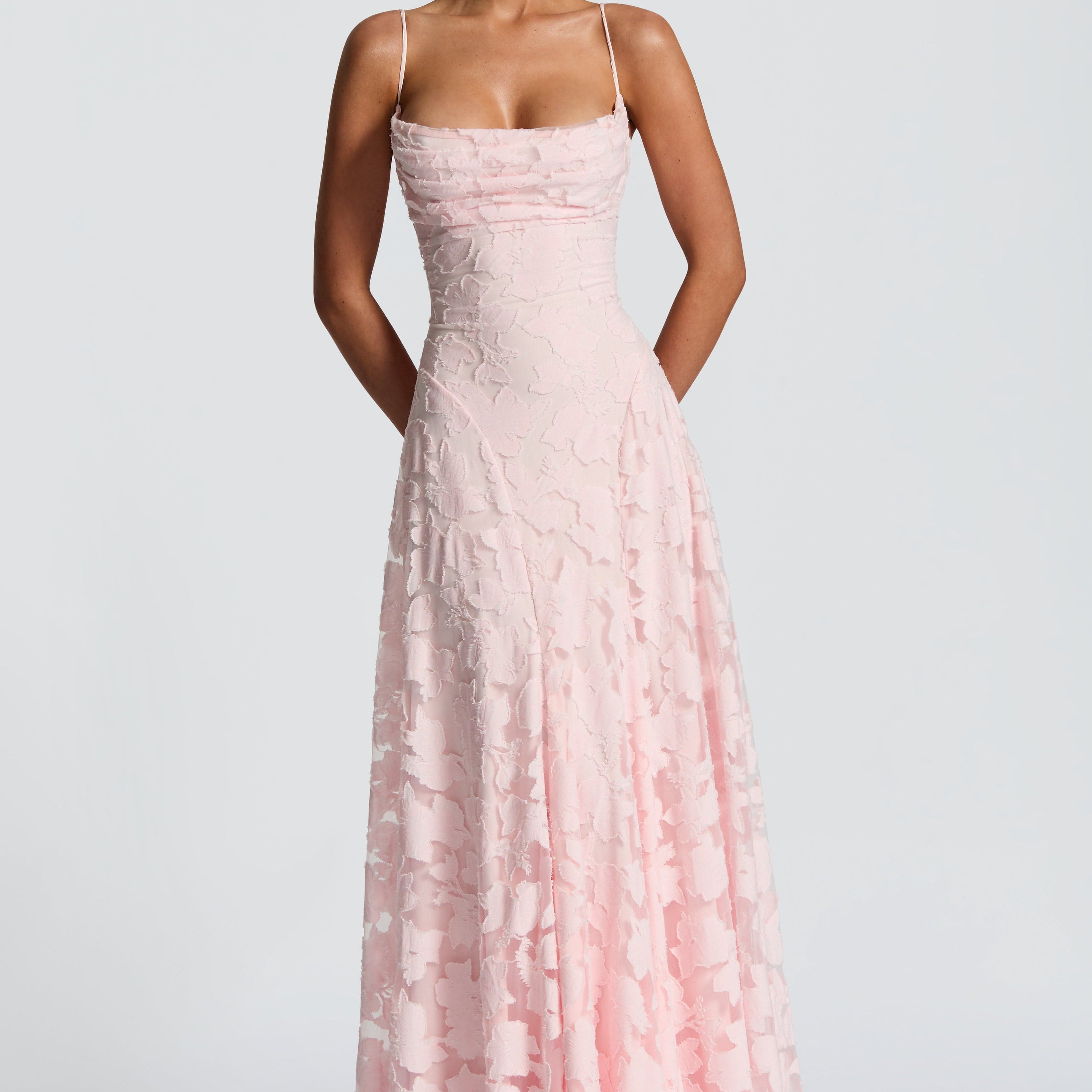 Francisa | Maxi Dress with Lace Trim
