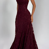 Francisa | Maxi Dress with Lace Trim