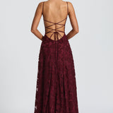 Francis Maxi Dress - Cherry Patent