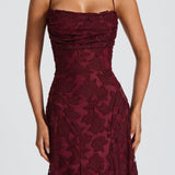 Francis Maxi Dress - Cherry Patent