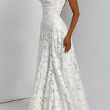 Francisa | Maxi Dress with Lace Trim