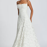Francisa | Maxi Dress with Lace Trim