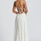 Francisa | Maxi Dress with Lace Trim