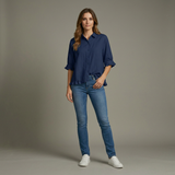 Frieda | Ruffled Cotton Shirt