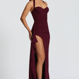 Genette Maxi Dress - Cherry Patent