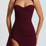 Genette Maxi Dress - Cherry Patent
