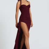 Genette Maxi Dress - Cherry Patent