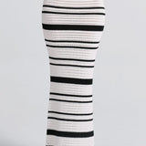 Georgia Maxi Skirt - Black/White
