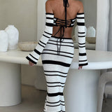 Georgia Blouse - Black/White