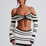 Georgia Blouse - Black/White
