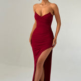 Giovanna Maxi Dress - Burgundy