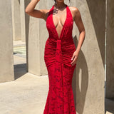 Guinevere Red Maxi Dress