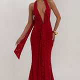 Guinevere Red Maxi Dress