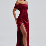 Burgundy Gwendolyn Maxi Dress