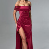 Burgundy Gwendolyn Maxi Dress