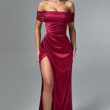 Burgundy Gwendolyn Maxi Dress