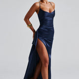 Helen Maxi Dress - Navy Blue
