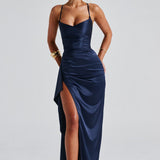 Helen Maxi Dress - Navy Blue