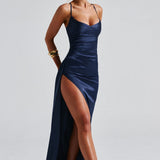 Helen Maxi Dress - Navy Blue