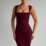 Helena Maxi Dress - Cherry Patent
