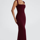 Helena Maxi Dress - Cherry Patent