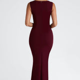 Helena Maxi Dress - Cherry Patent