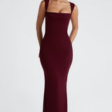 Helena Maxi Dress - Cherry Patent