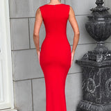 Helena Maxi Dress - Red