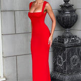 Helena Maxi Dress - Red