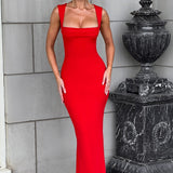 Helena Maxi Dress - Red