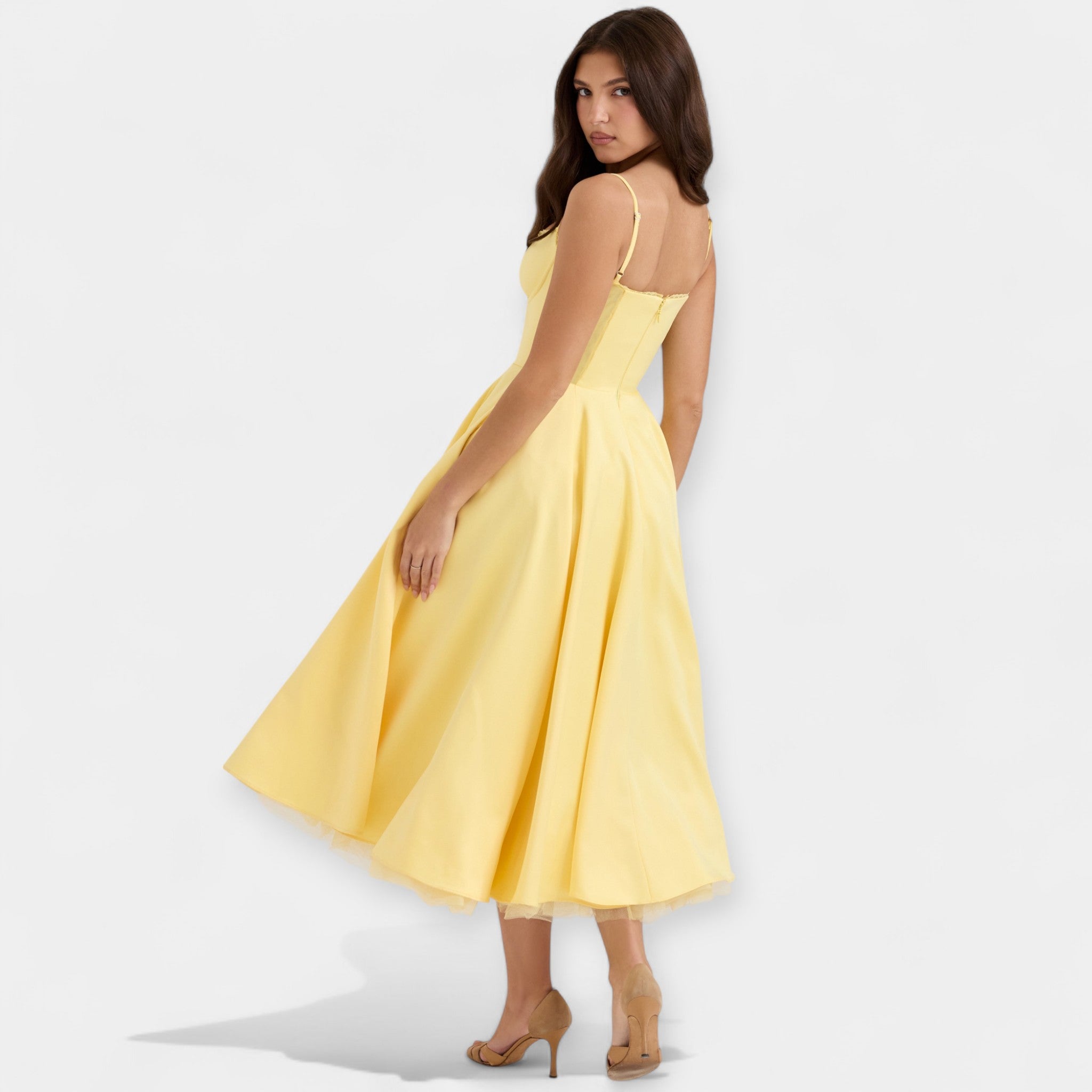 Amaya | Midi Dress with Tulle