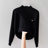 Virge | Elegáns, kötött, magas nyakú jumper