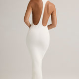 White Modal Racerback Maxi Dress