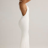 White Modal Racerback Maxi Dress