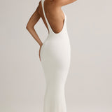 White Modal Racerback Maxi Dress