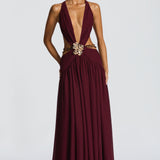 Indianna Maxi Dress - Cherry Patent