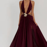 Indianna Maxi Dress - Cherry Patent