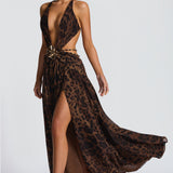Indianna Maxi Dress - Leopard Print