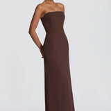 Irmina Maxi Dress - Plum Brown