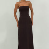 Irmina Maxi Dress - Plum Brown