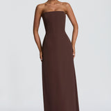 Irmina Maxi Dress - Plum Brown