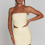 Jaz Mini Skirt - Lemon