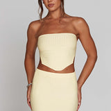 Jaz Mini Skirt - Lemon